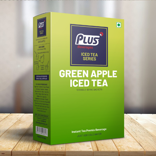 Plus Instant Green Apple Iced Tea Premix